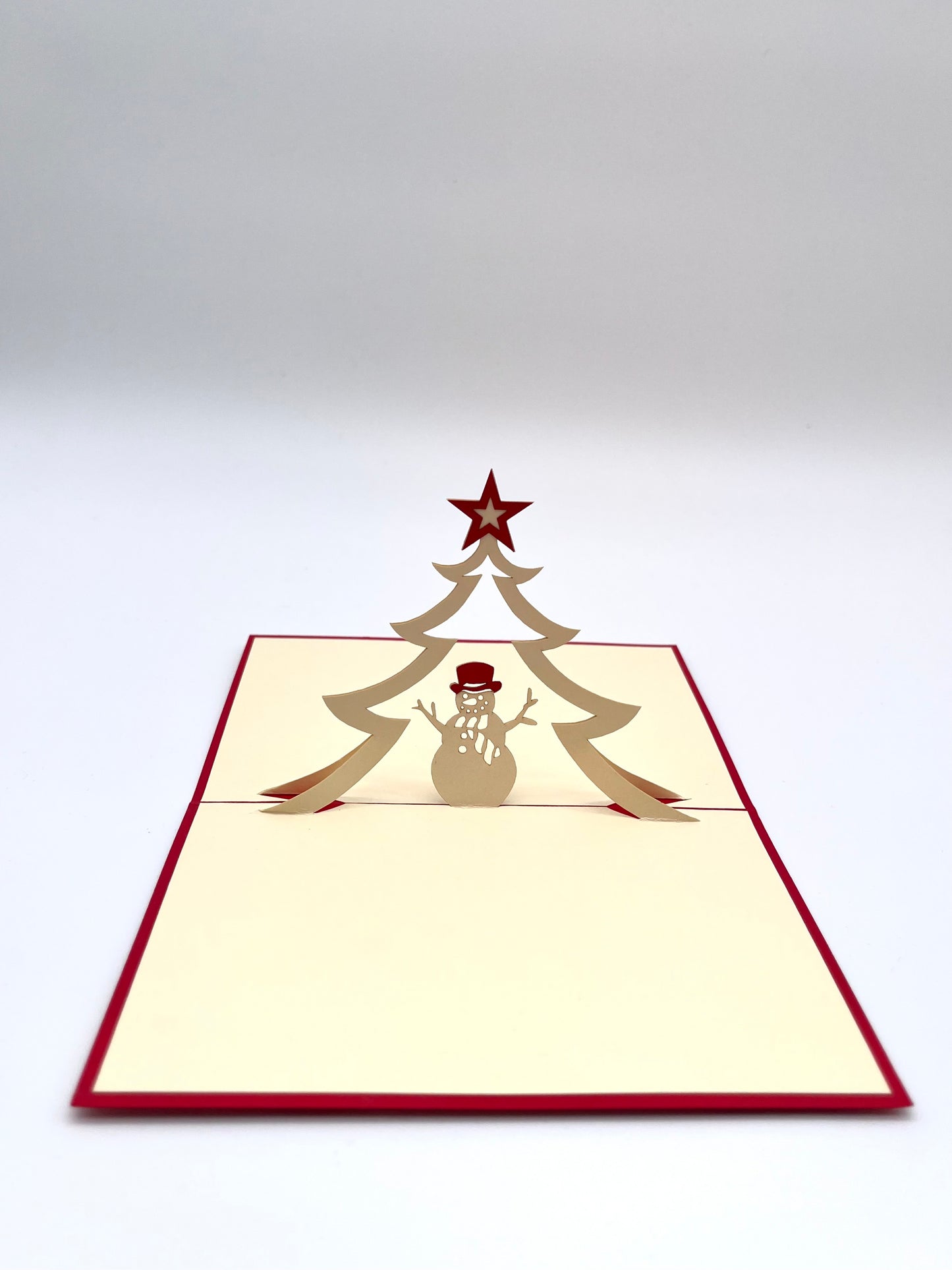 Tannenbaum mit Schneemann 3D Pop-Up