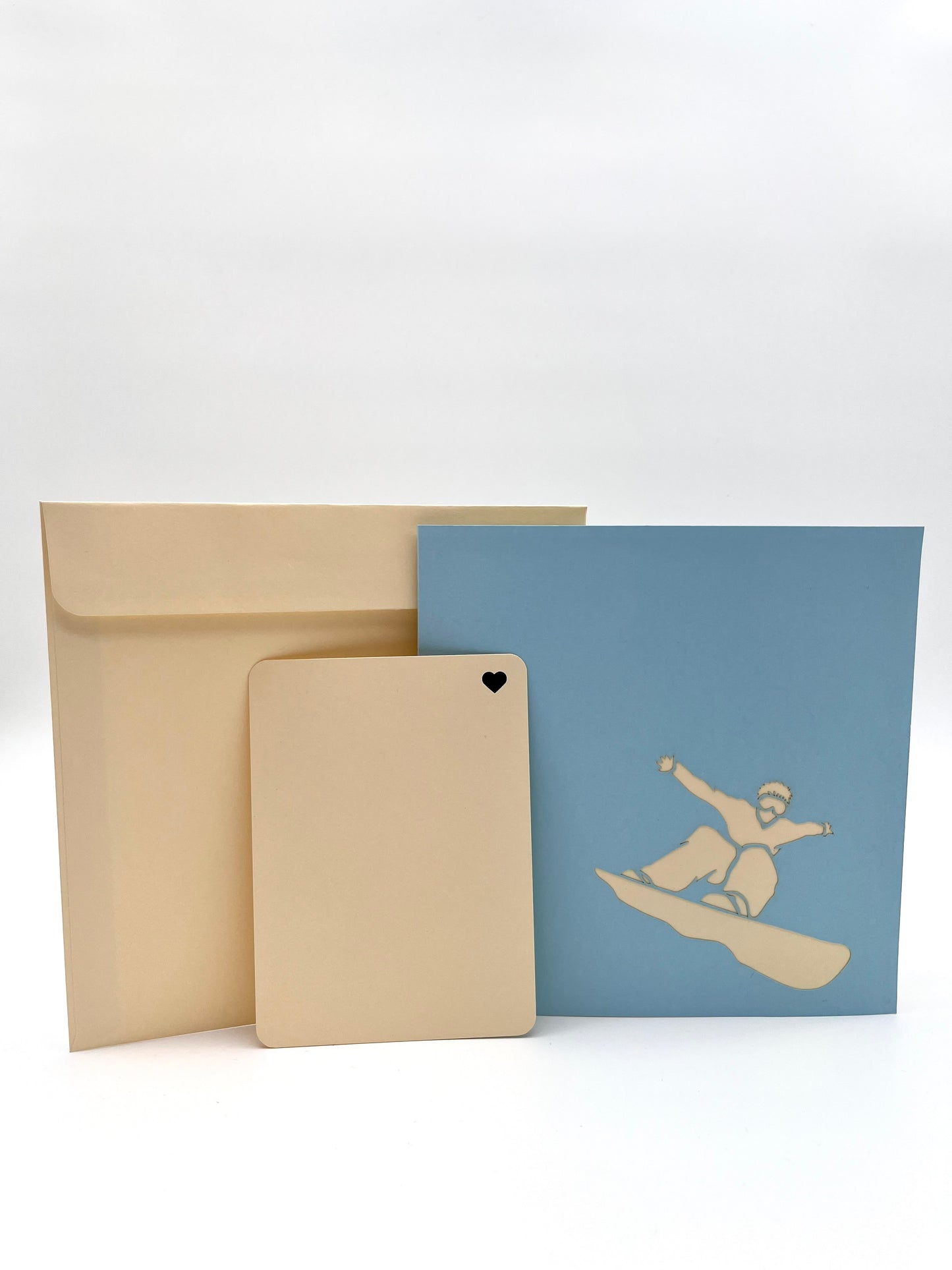 Snowboarder 3D Pop Up Karte