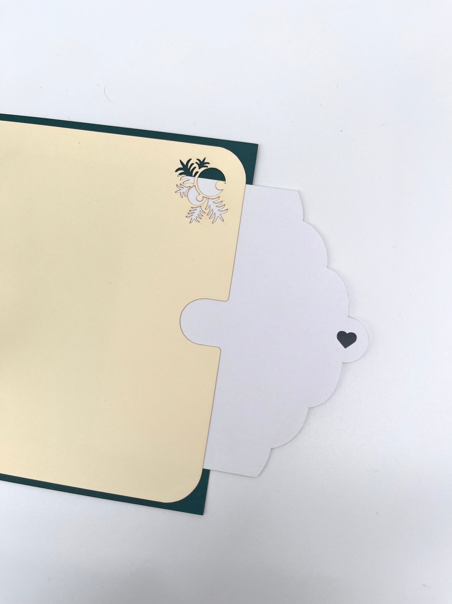 Weihnachtskranz mit Engel 3D Pop-Up Karte