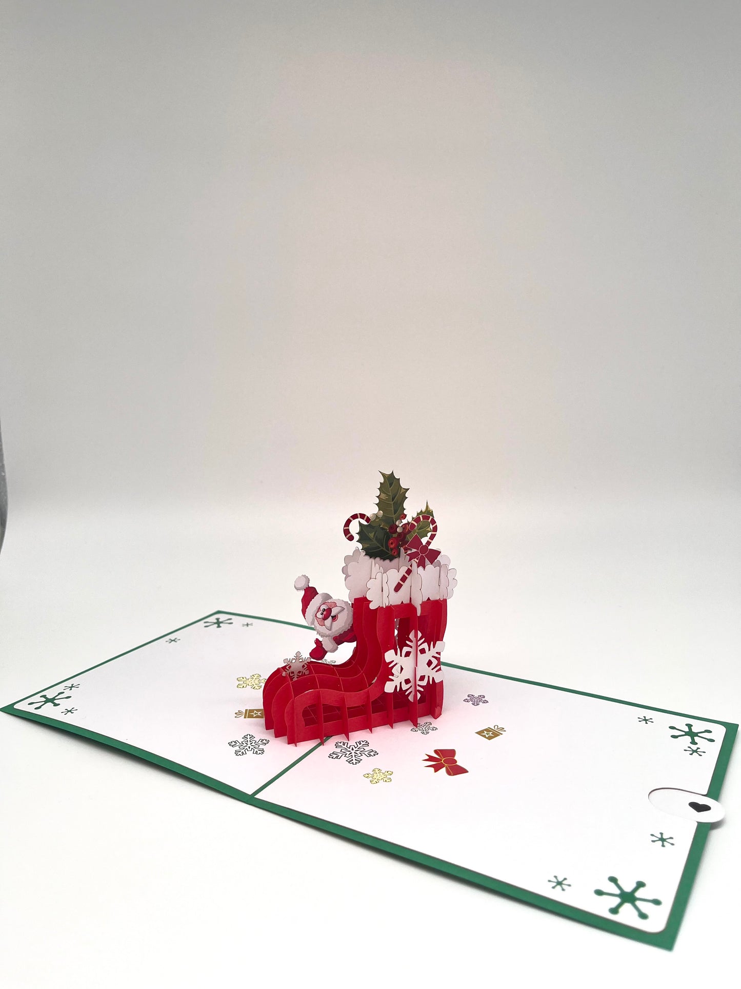 Weihnachtsmann mit E-Gitarre 3D Pop-Up