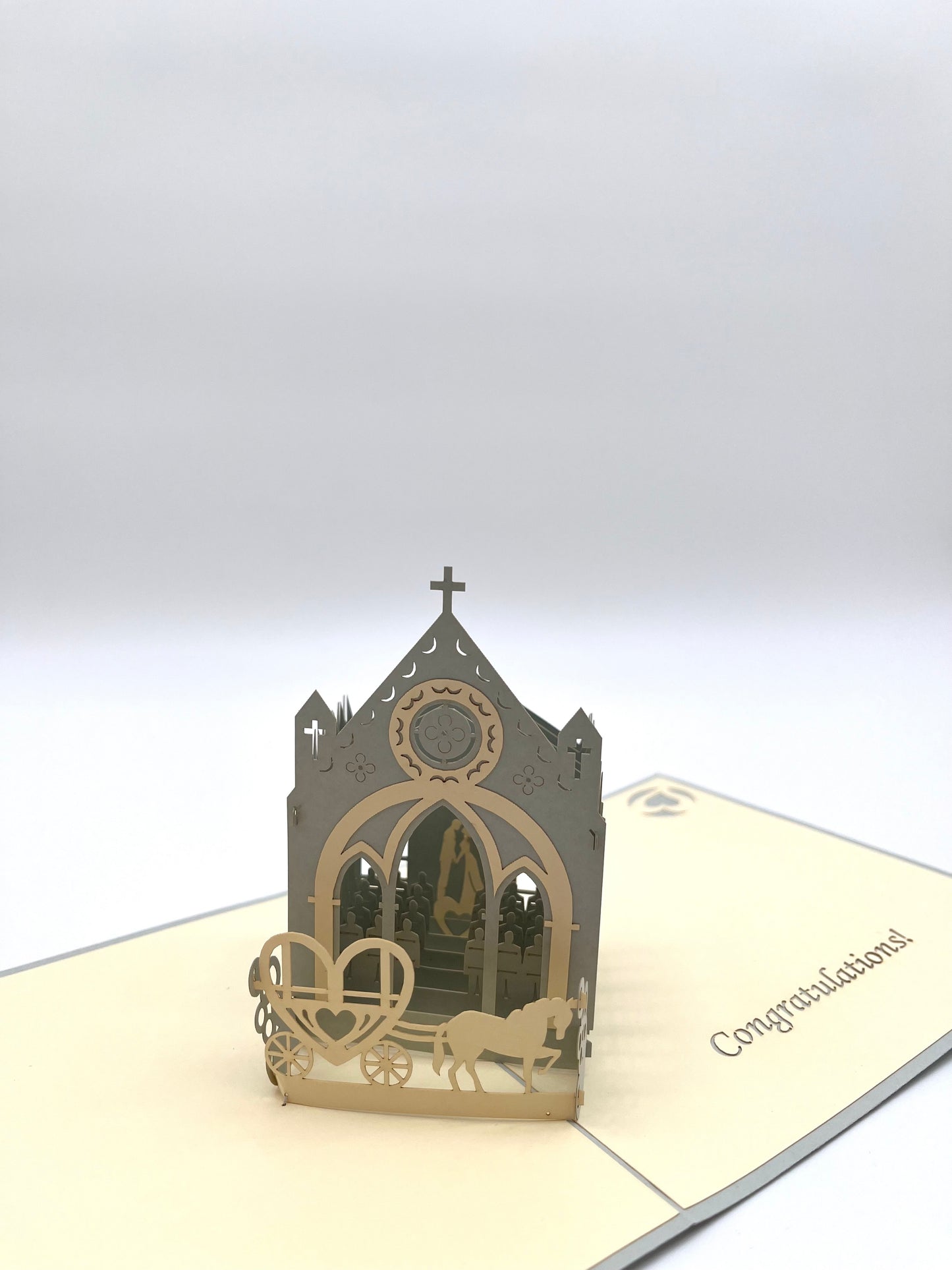 Hochzeit Kirche 3D Pop-Up Karte