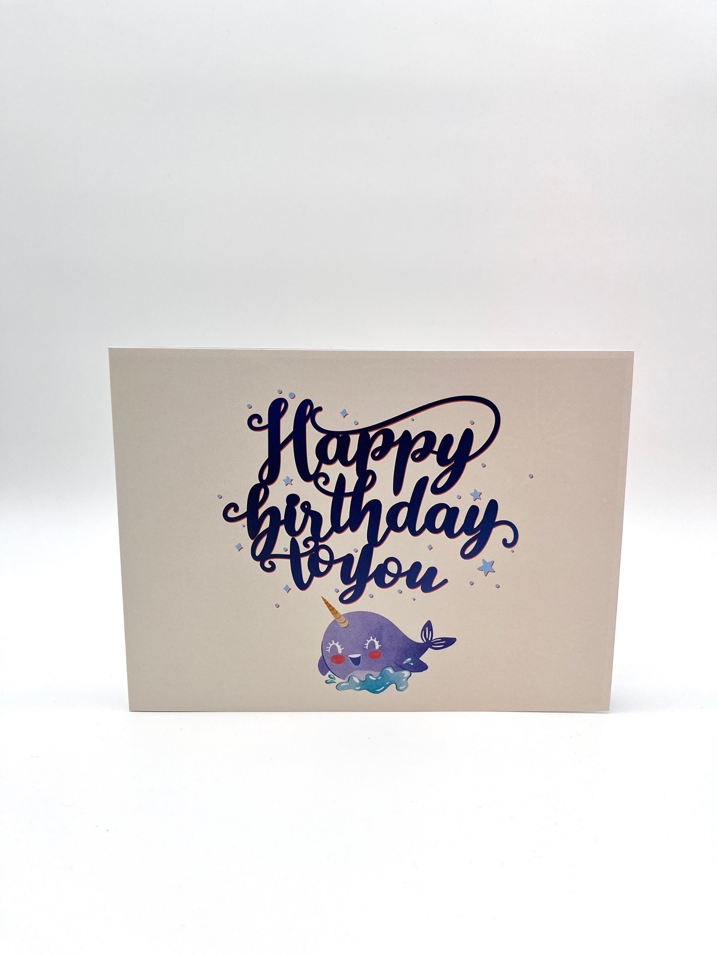 Happy Birthday Wal mit Geburtstagsballoons 3D Pop-Up