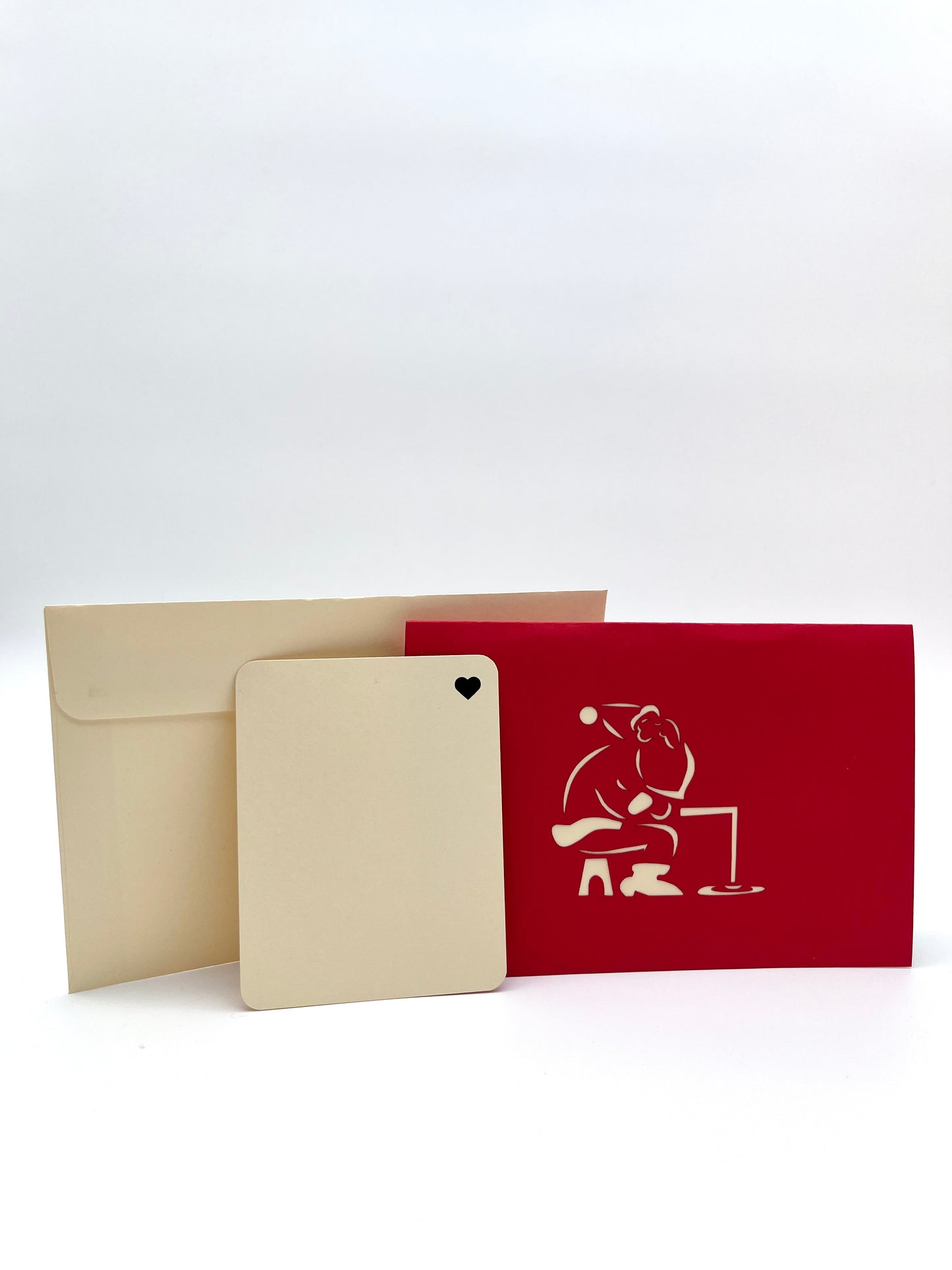 Weihnachtsmann beim Angeln 3D Pop-Up