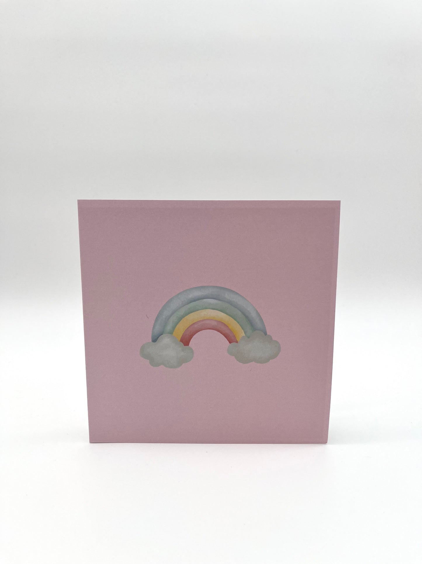 Baby Elefanten Karte mit Herzballon in pink 3D Pop-UP