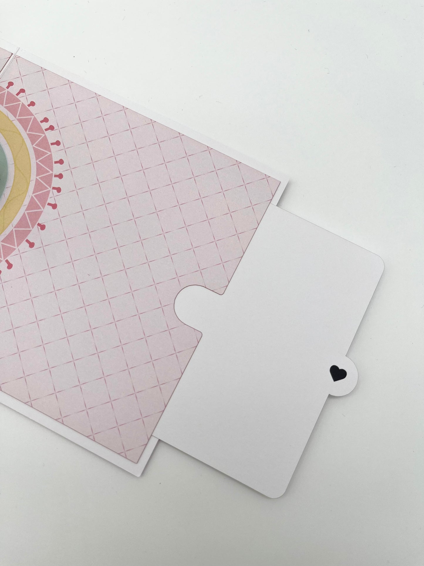 Baby Elefanten Karte mit Herzballon in pink 3D Pop-UP