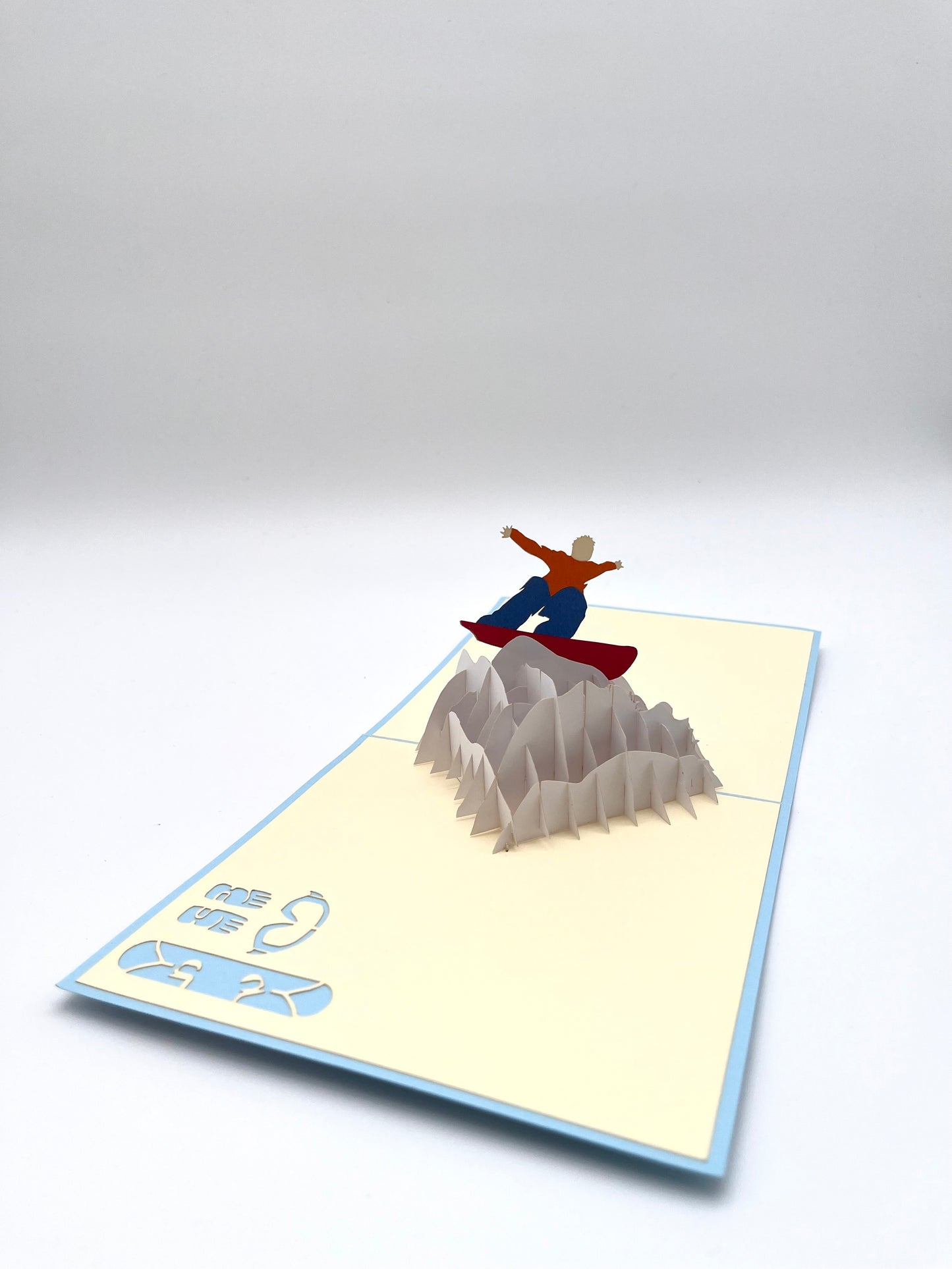 Snowboarder 3D Pop Up Karte