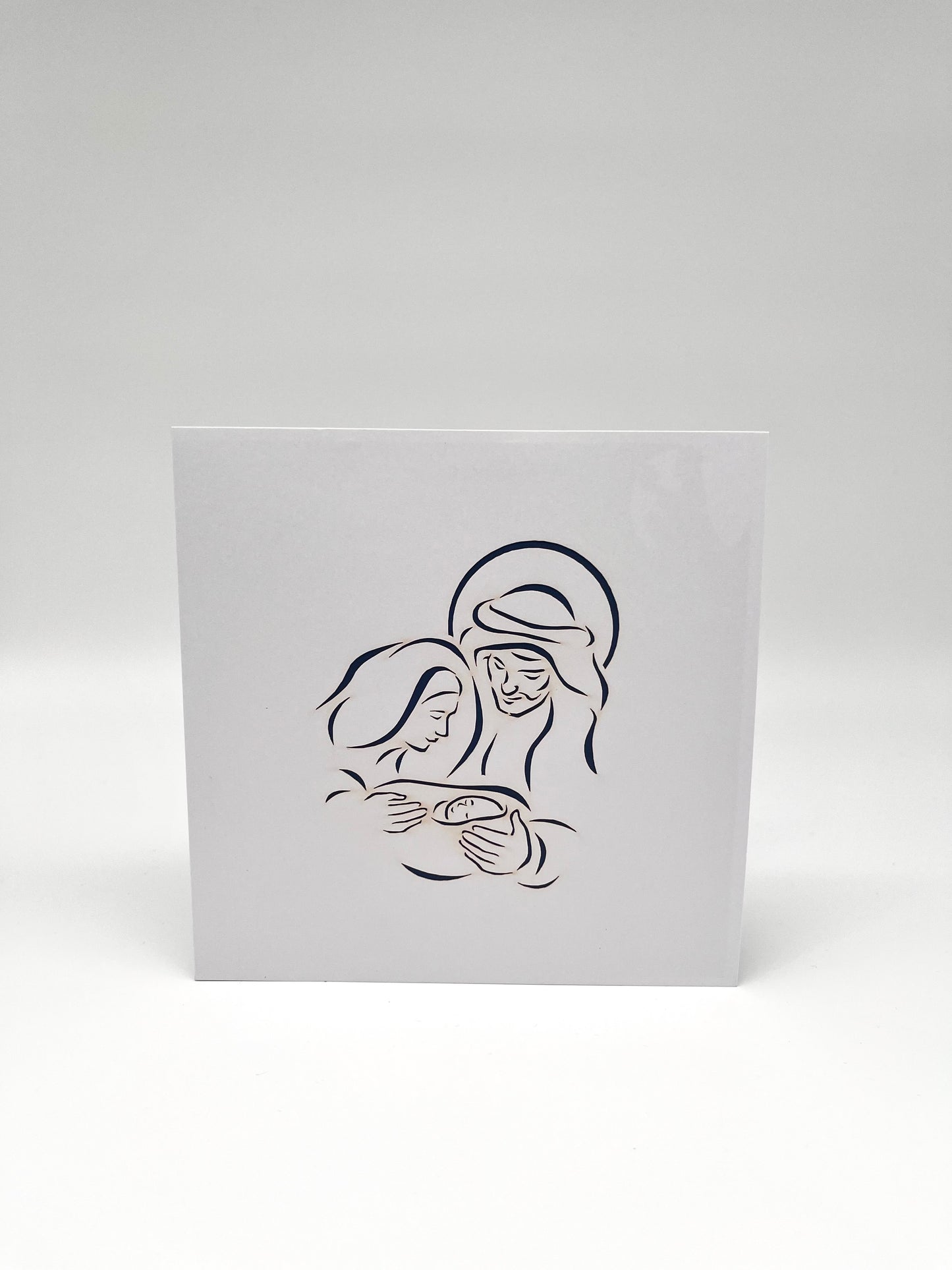 Weihnachtskrippe Geburt Jesu Karte 3D Pop-Up