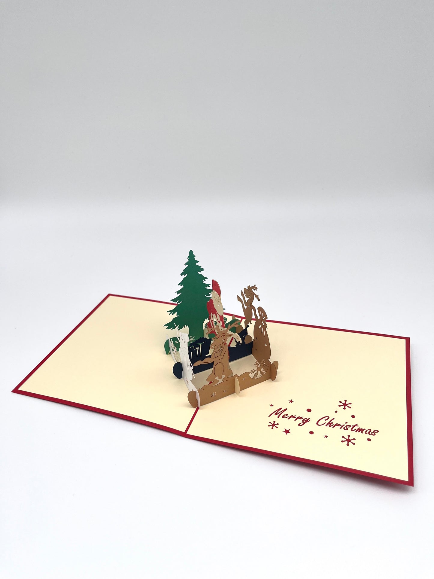 Weihnachtsmann mit E-Gitarre 3D Pop-Up