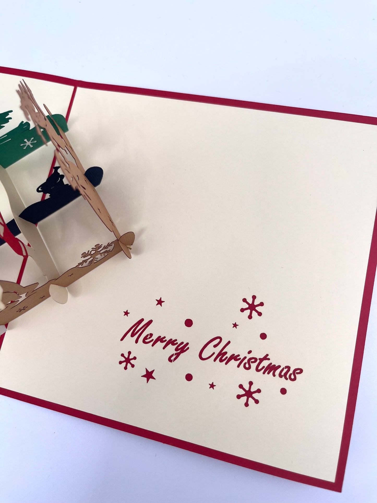 Weihnachtsmann mit E-Gitarre 3D Pop-Up